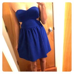Vivid blue party dress